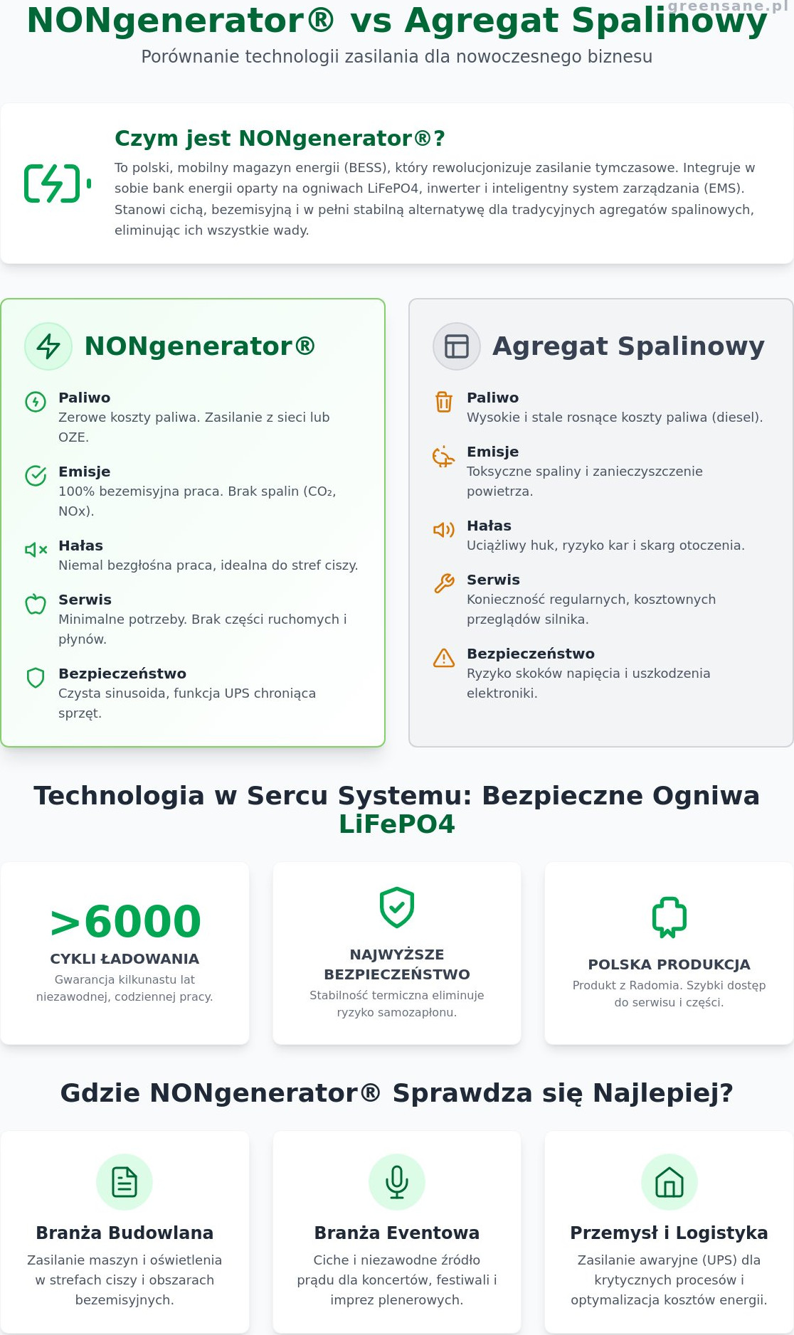 NONgenerator®: Przewodnik po mobilnych magazynach energii dla firm 2026